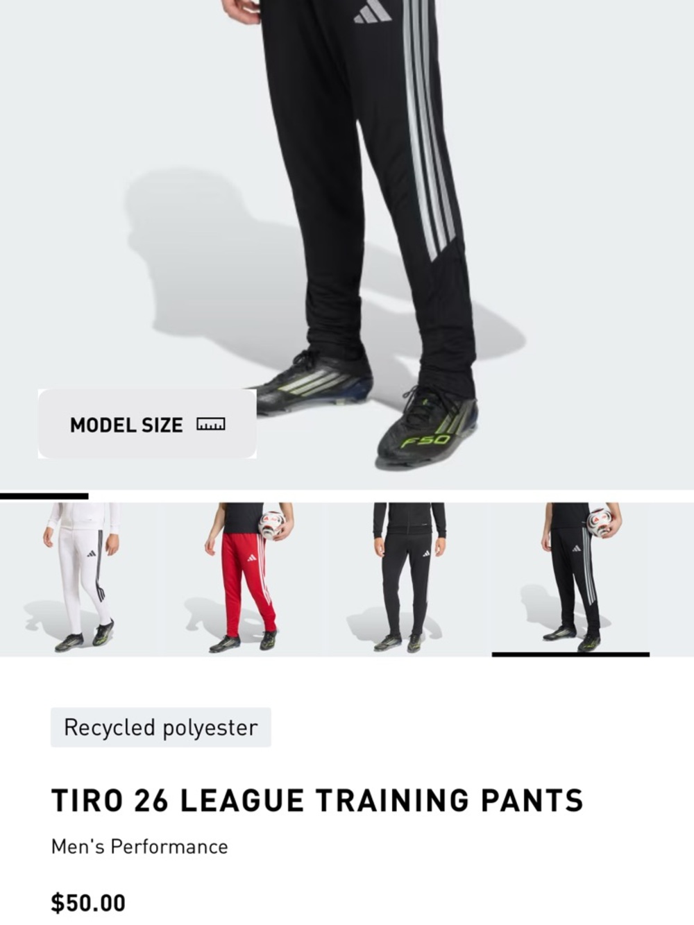 ADIDAS - Black Tiro 26 League Training Joggers NWT